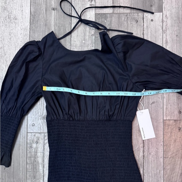 Reformation Black Antoine Mermaid Dress Ruffle Hem Maxi Low Back NEW NWT 0 - Picture 6 of 9